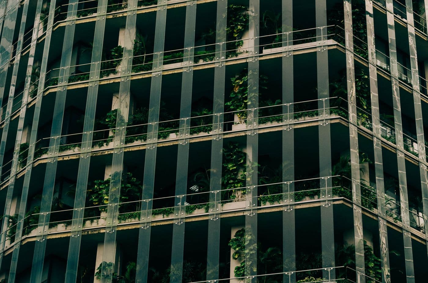 Contemporary glass office and residential building in Piplod, Surat